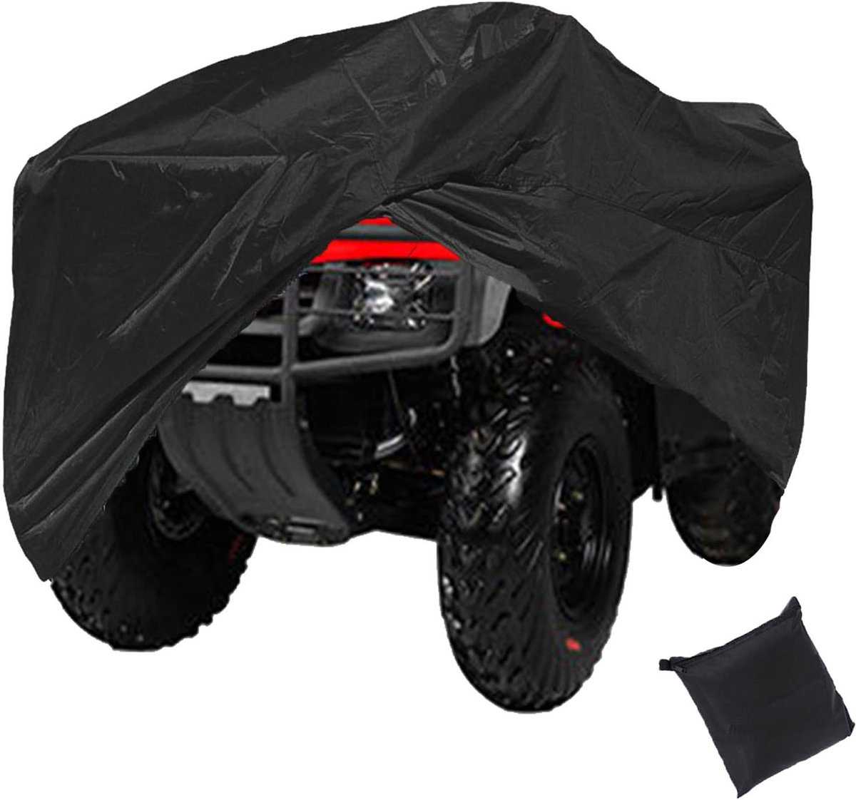 Quad-zeil waterdichte ATV-hoes XXL, voertuighoes buiten 250 x 110 x 120 cm, 210D Oxford beschermhoes voor terreinvoertuigen, ATV-voertuigen, stofdicht, sneeuwdicht