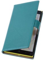 PU Leder Groen Hoesje Nokia Lumia 1320 Book/Wallet Case/Cover