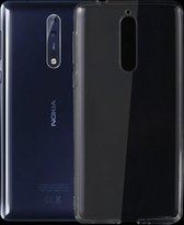 Nokia 8 - hoes, cover, case - TPU - Transparant