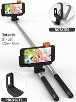 Premium Z07 Selfie Stick Draadloos Met Bluetooth voor iPhone 7 4,7 inch 2016 zwart - Ntech