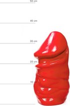 All Red Dildo 32 x 16,5 cm - rood