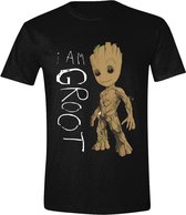 Guardians of the Galaxy - I Am Groot Scribbles Mannen T-Shirt - Zwart - S