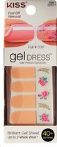 kiss - Gel dress peel-off removal full/art 40+ gel strips GPD17c
