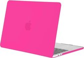 Macbook Case voor New Macbook PRO 13 inch met of zonder Touch Bar 2016/2017  - Laptop Hard Cover - Matte Fel Pink