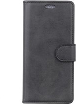 Shop4 - iPhone Xr Hoesje - Wallet Case Matte Retro Look Zwart