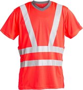 FE Engel T-Shirt EN 20471 9050-41 - Rood 47 - 2XL