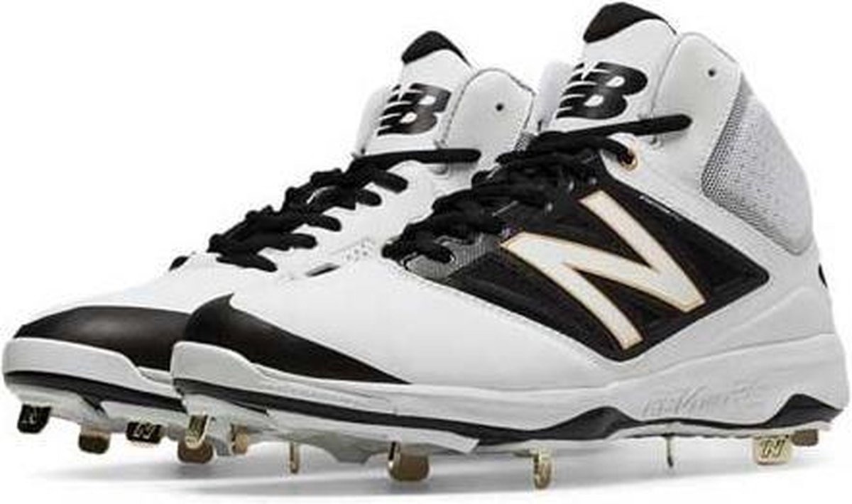New Balance M4040WT3 Mid Honkbal Schoenen Wit Zwart US 10 5 bol