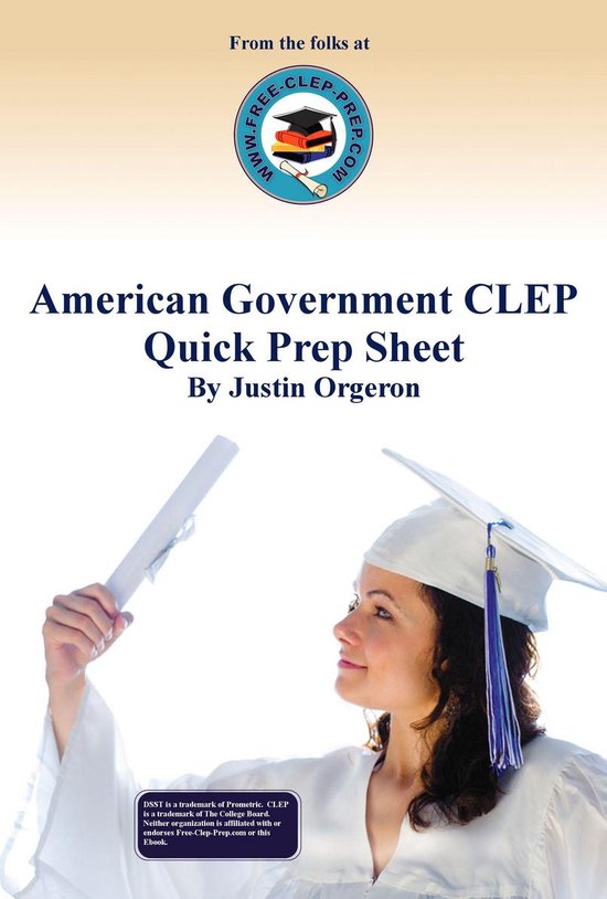 American Government CLEP Quick Prep Sheet - cover