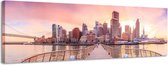 San Francisco - Canvas Schilderij Panorama 118 x 36 cm