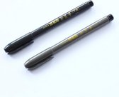 2 stuks Japanse Kwaliteits Brushpennen van Zebra + 1 x A4 Dotted Notepad