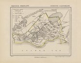Historische kaart, plattegrond van gemeente Gaasterland in Friesland uit 1867 door Kuyper van Kaartcadeau.com