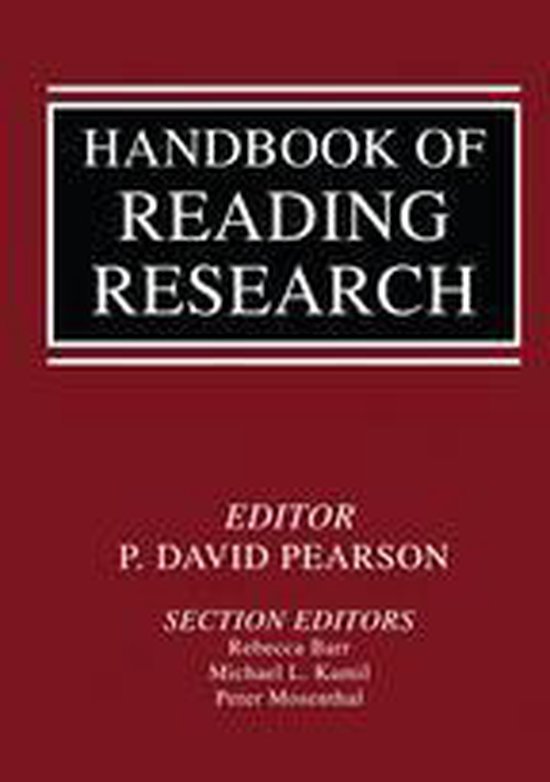 Handbook of Reading Research - cover