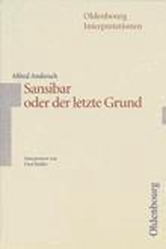 Alfred Andersch Sansibar Oder Der Letzte Grund Sansibar oder der letzte Grund. Mit Materialien | 9783637886117