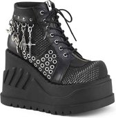 Demonia Plateau Laarzen -39 Shoes- STOMP-18 US 9 Zwart