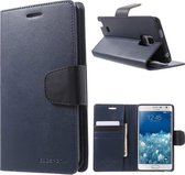 Goospery Sonata Leather case hoesje Samsung Galaxy Note Edge blauw