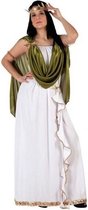 Romeins/Grieks kostuum wit/groen dames - carnavalskleding - voordelig geprijsd XL (42-44)