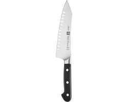 Foto: Zwilling pro rocking santokumes met kuiltjes 180 mm