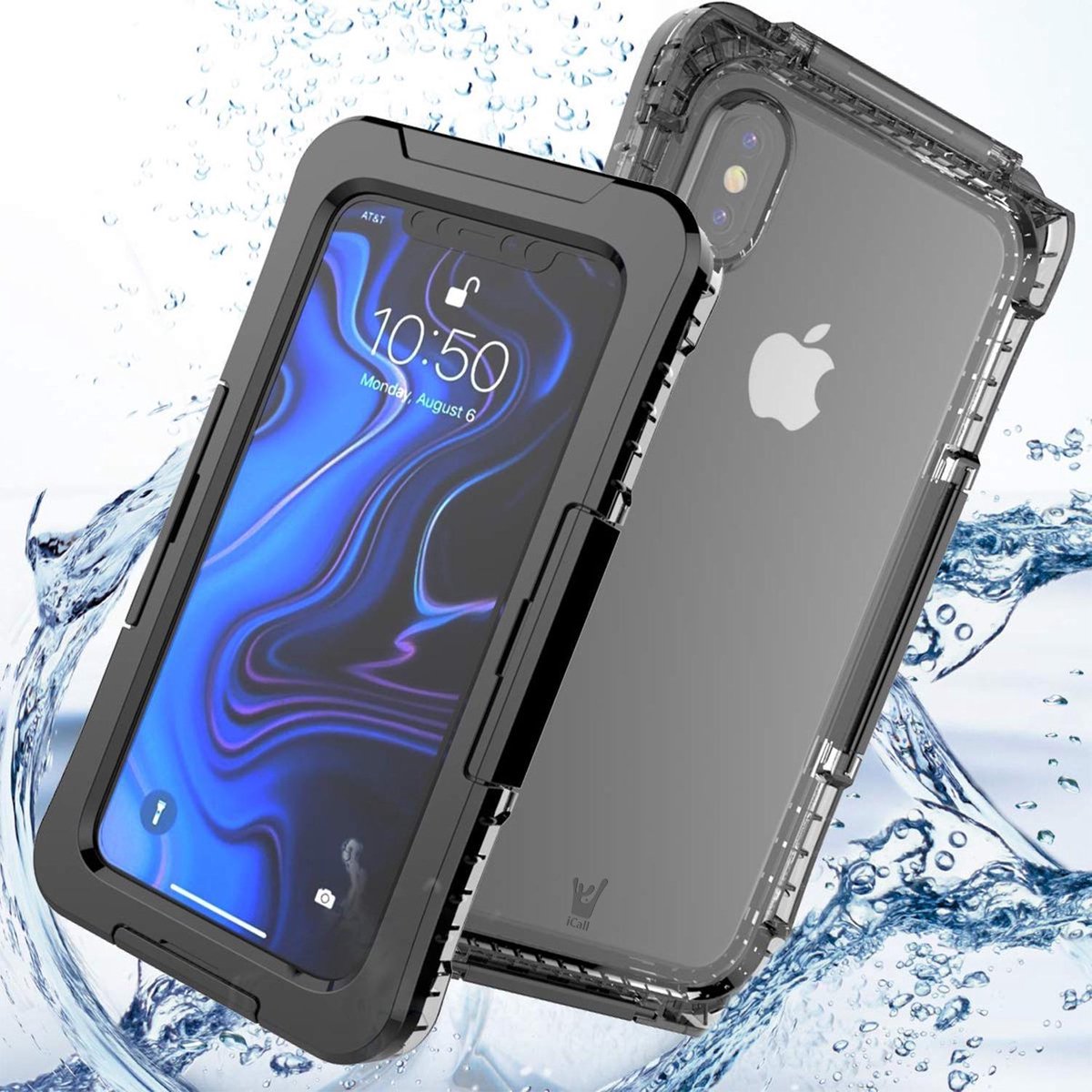 Zeeman Vermelding Verplicht Waterdichte Hoesje voor iPhone Xs Max Waterproof Case tot 6 meter Heavy  Armor Stofdicht | bol.com