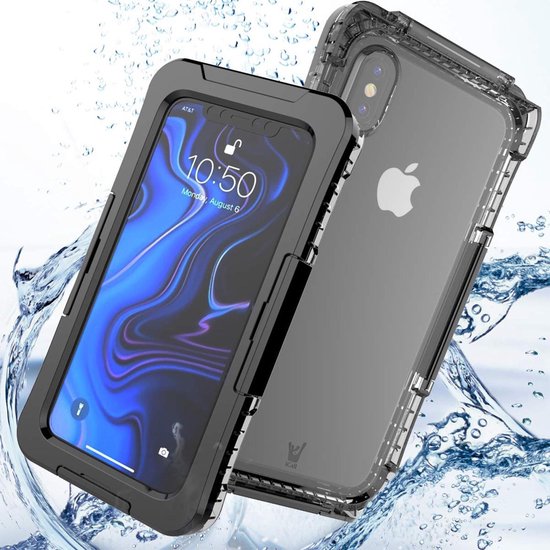 consumptie titel Berouw Waterdichte Hoesje voor iPhone Xs Max Waterproof Case tot 6 meter Heavy  Armor Stofdicht | bol.com