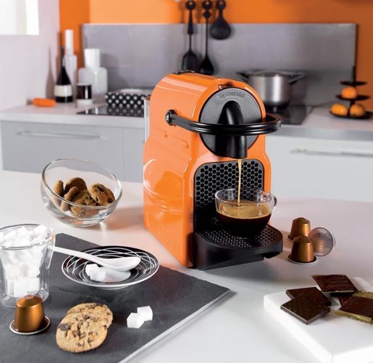 blootstelling Roos Opiaat Magimix Nespresso Apparaat Inissia M105 - Oranje | bol.com