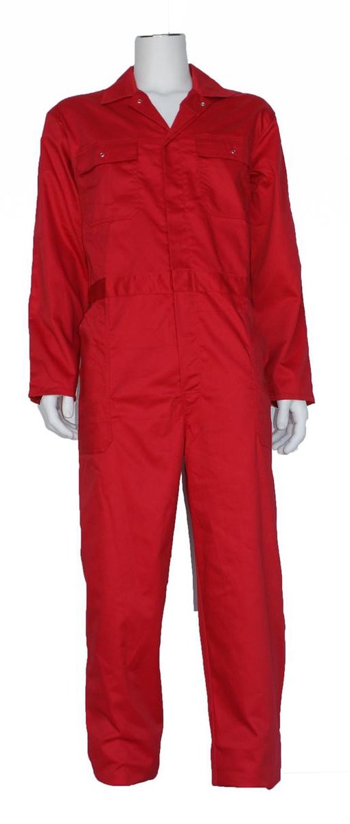 GAEVE Kinderoverall polyester/katoen rood maat 176