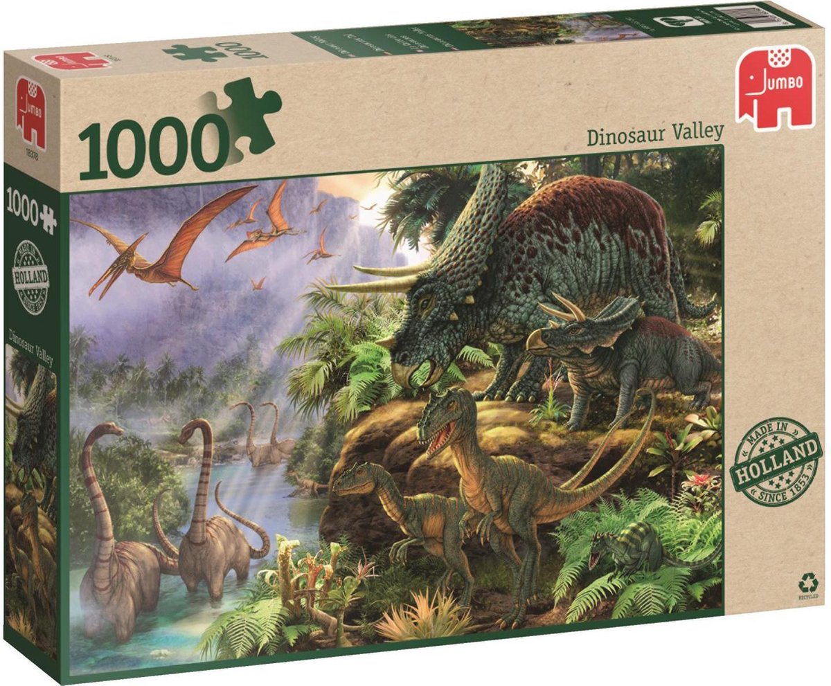 Jumbo Premium Collection Puzzel Dinosaur Valley - Legpuzzel - 1000 stukjes  | bol.com