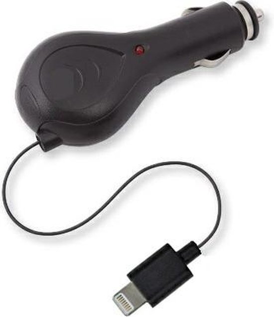 MMOBIEL Uittrekbare - Oprolbare Lightning Auto Oplader - Oplaad Adapter  voor iPhone 5... | bol.com