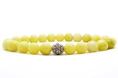Beaddhism - Armband - Matt Lemon - Gosha - 8 mm - 18 cm