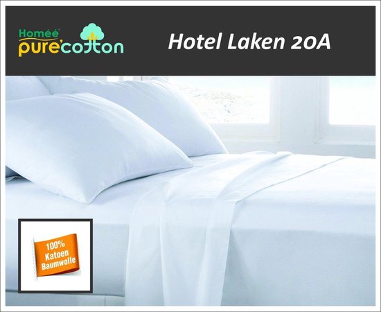 Bulk paspoort Pas op Hotel Laken XL hotel 16A Wit 100% katoen Eenpersoons 160x300/4cm‎‎ | bol.com