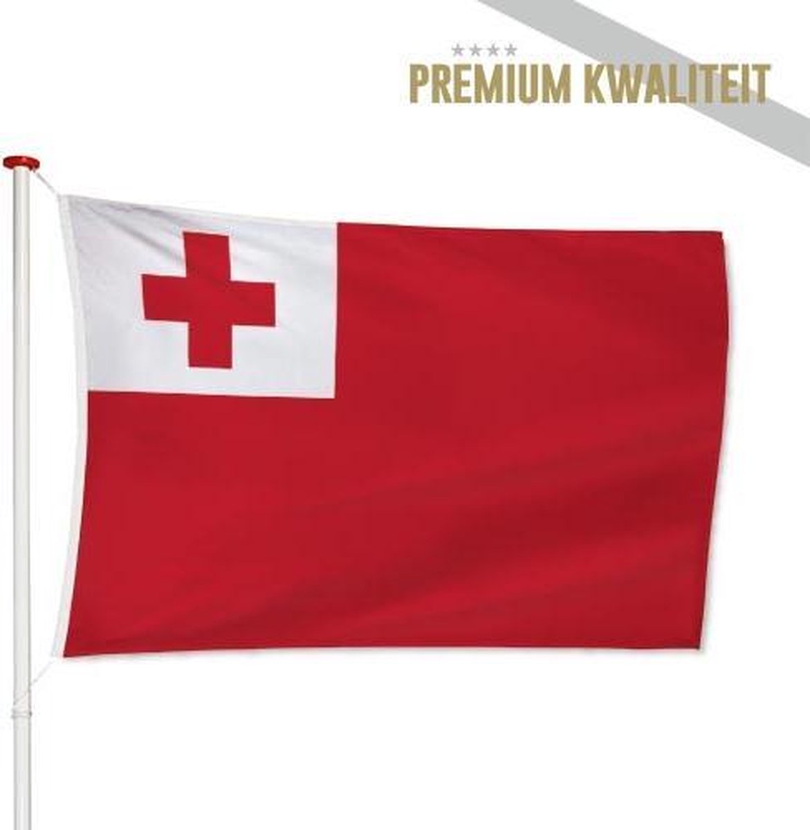 Tongaanse Vlag Tonga 150x225cm - Kwaliteitsvlag - Geschikt voor buiten
