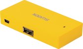 Sweex 4-poorts USB hub - USB2.0 - geel - 0,60 meter