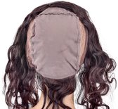 Shri 100% Indian Human Hair 360⁰ met cap Frontal Body Wave, 14 Inch, 130% Density