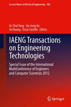 Lecture Notes in Electrical Engineering 186 - IAENG Transactions on Engineering Technologies