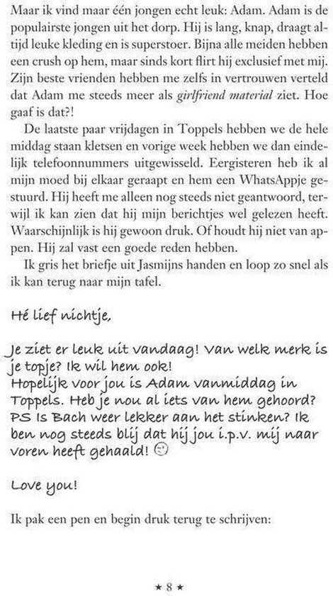 Tekst met sterren en een bladzijdenummer.