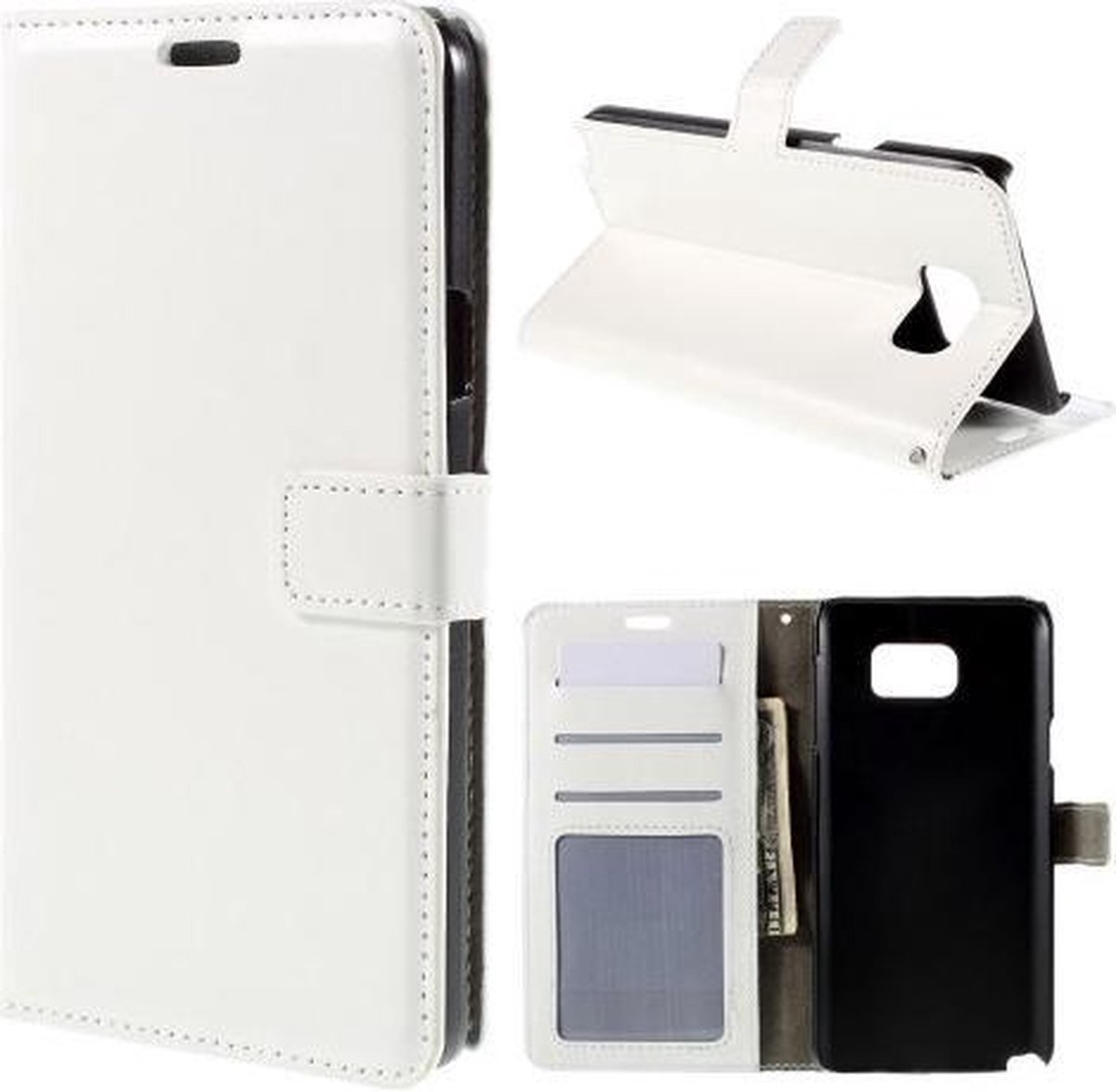 Cyclone wallet case hoesje Geschikt voor: Samsung Galaxy A5 2016 wit