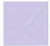 100 Luxe Vierkante enveloppen - 17x17 cm - Lila - 110 grms - 170x170 mm