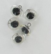 Glasogen, Kristal, 14 mm, 6 paar. [ 12 stuks ]