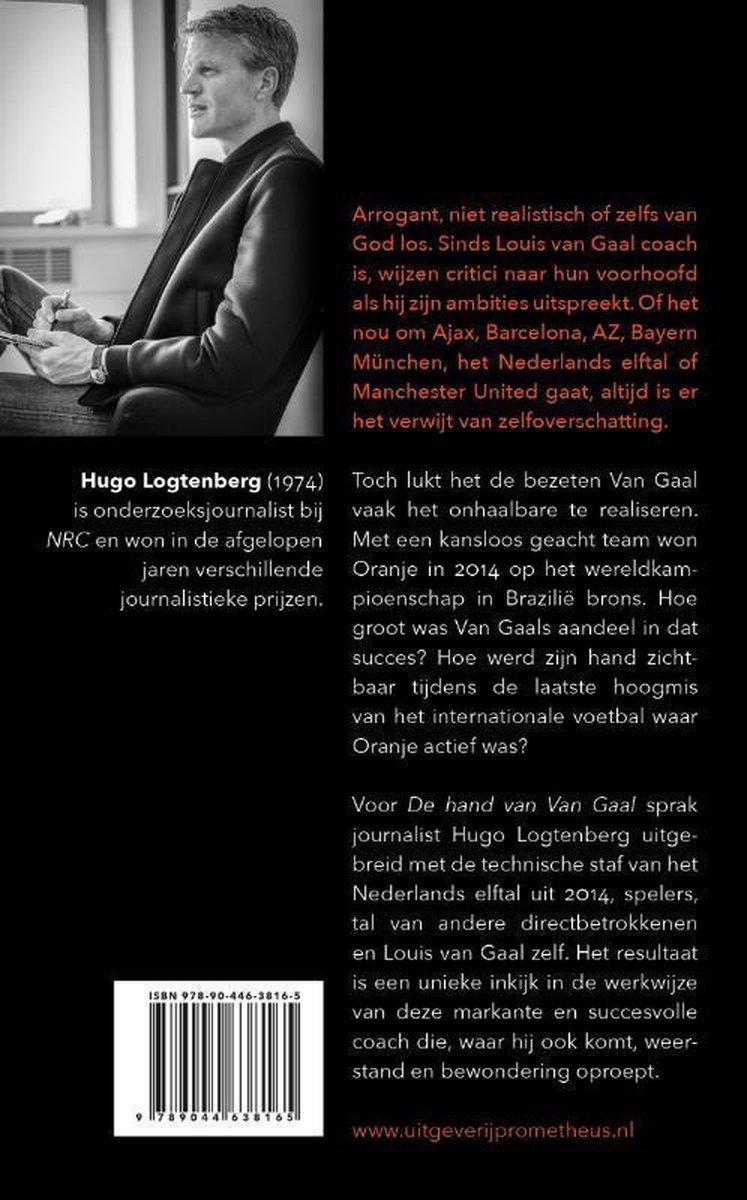 De hand van Van Gaal - back cover
