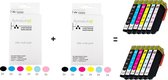 Improducts® Inkt cartridges - Alternatief Epson 24XL / 24 XL 12 stuks
