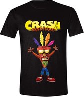 Crash Bandicoot - Aku Aku Mannen T-Shirt - Zwart - XXL