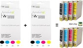 Improducts® Inkt cartridges Alternatief Epson T1291 T1292 T1293 T1294 T1295 2x set