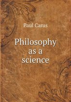 Philosophy as a science