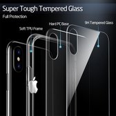 iPhone Xs  / X - hoesje met Tempered Glass achterkant bescherming - ESR – transparante achterkant - Hues Mimic