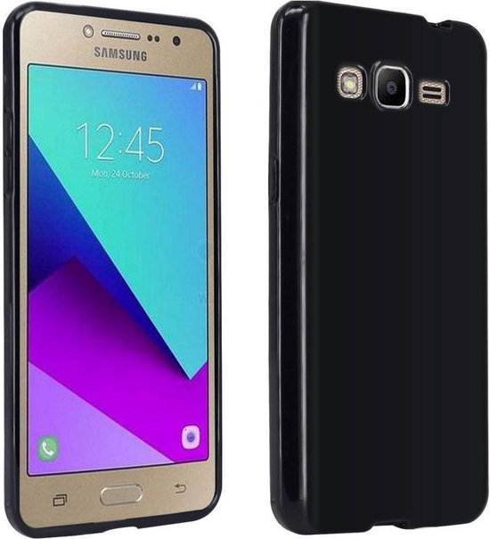 Zilver Afrekenen oud Samsung Galaxy Grand Prime VE Silicone Case cover Zwart | bol.com