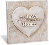 Decoratie Tegel - May love be the heart of this home - 16 cm - Home & Garden - Spreuktegel
