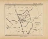 Historische kaart, plattegrond van gemeente Goudriaan  in Zuid Holland uit 1867 door Kuyper van Kaartcadeau.com