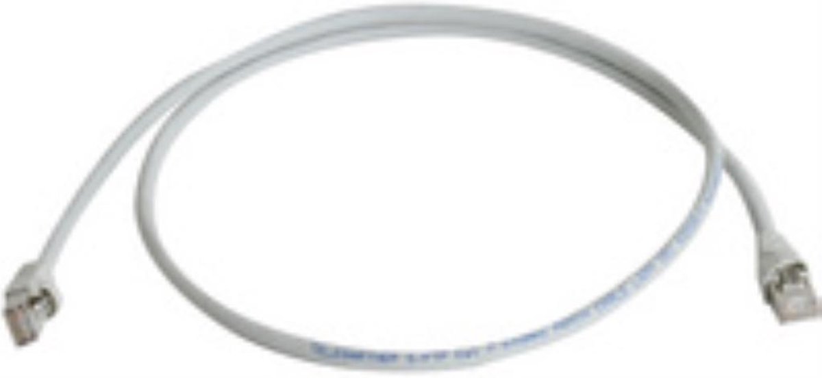 Telegärtner 100008990 RJ45 Netwerkkabel, patchkabel CAT 6A S/FTP 10.00 m Wit Vlambestendig, Snagless, Vlambestendig, Ha