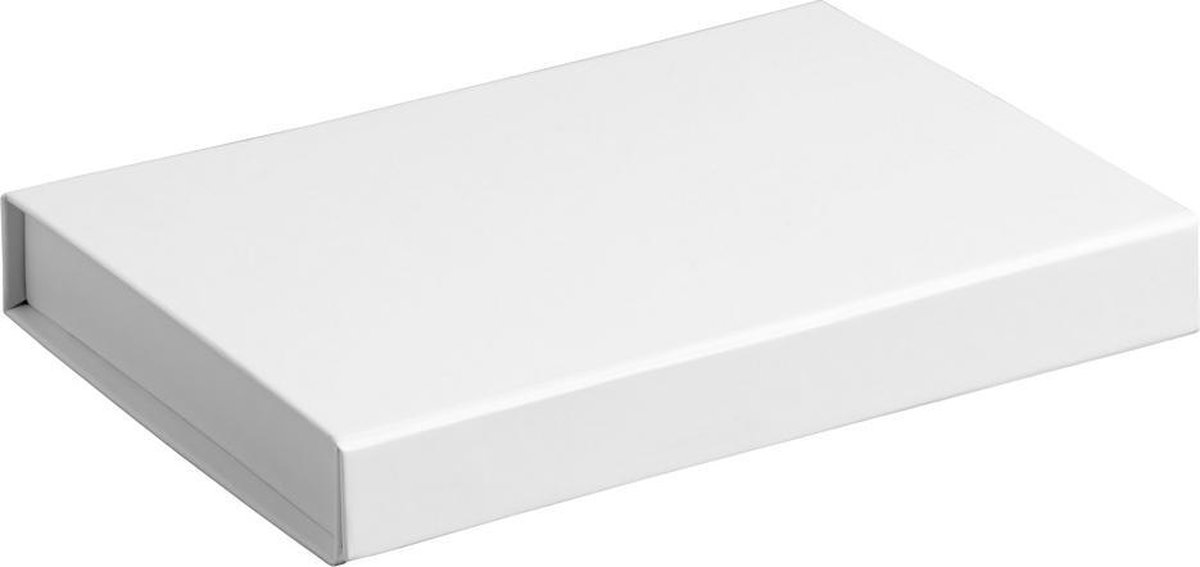 Geschenkdoos opbergdoos WIT, 22x16x2,5cm (2 stuks)