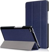 Smart Tri-Fold Book Case Hoes Lenovo Tab 4 8 - Blauw