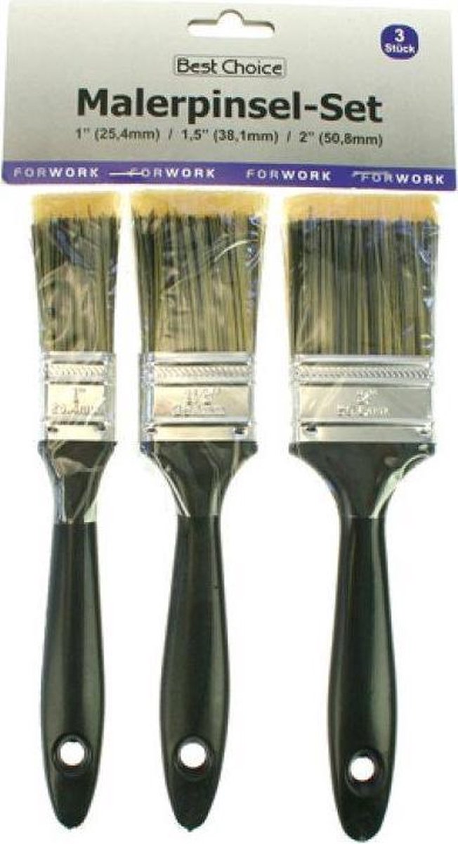 Verfkwasten - 3 stuks